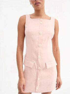 Veronica Beard Evan Linen Mini Dress